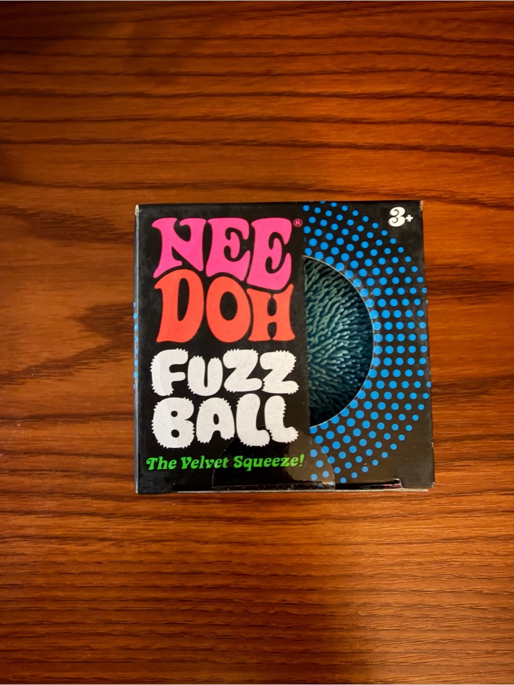 NeeDoh Fuzz Ball - Blue Squishy Sensory Fidget